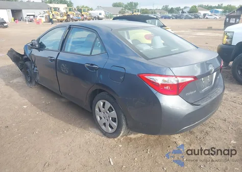 2014 Toyota Corolla Le z USA, uszkodzony, nr VIN 2T1BURHE0EC125577
